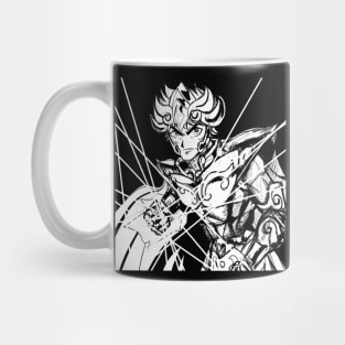 leo the gold saint in lightning plasma ecopop in saint seiya sketch art Mug